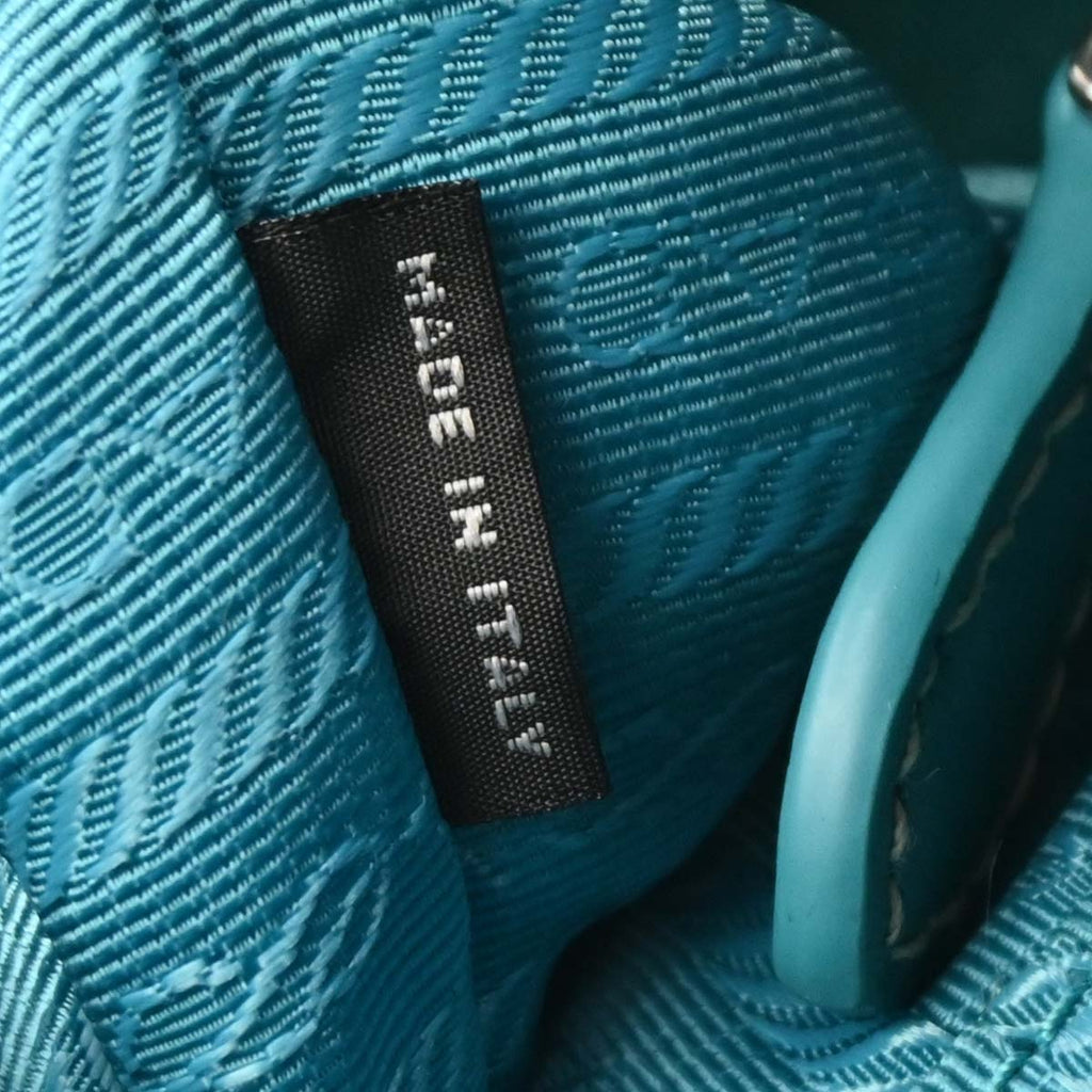 Prada Turquoise Blue Nylon 2way Shoulder Handbag