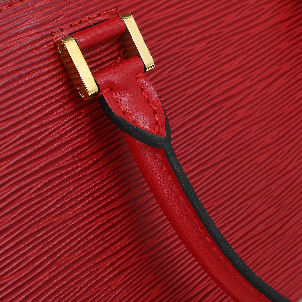 Louis Vuitton 1998 Red Epi Pont Neuf Handbag M52057