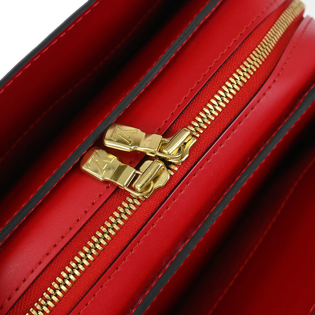Louis Vuitton 1998 Red Epi Pont Neuf Handbag M52057