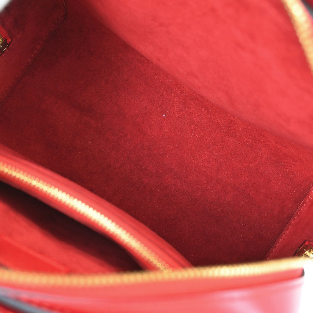 Louis Vuitton 1998 Red Epi Pont Neuf Handbag M52057