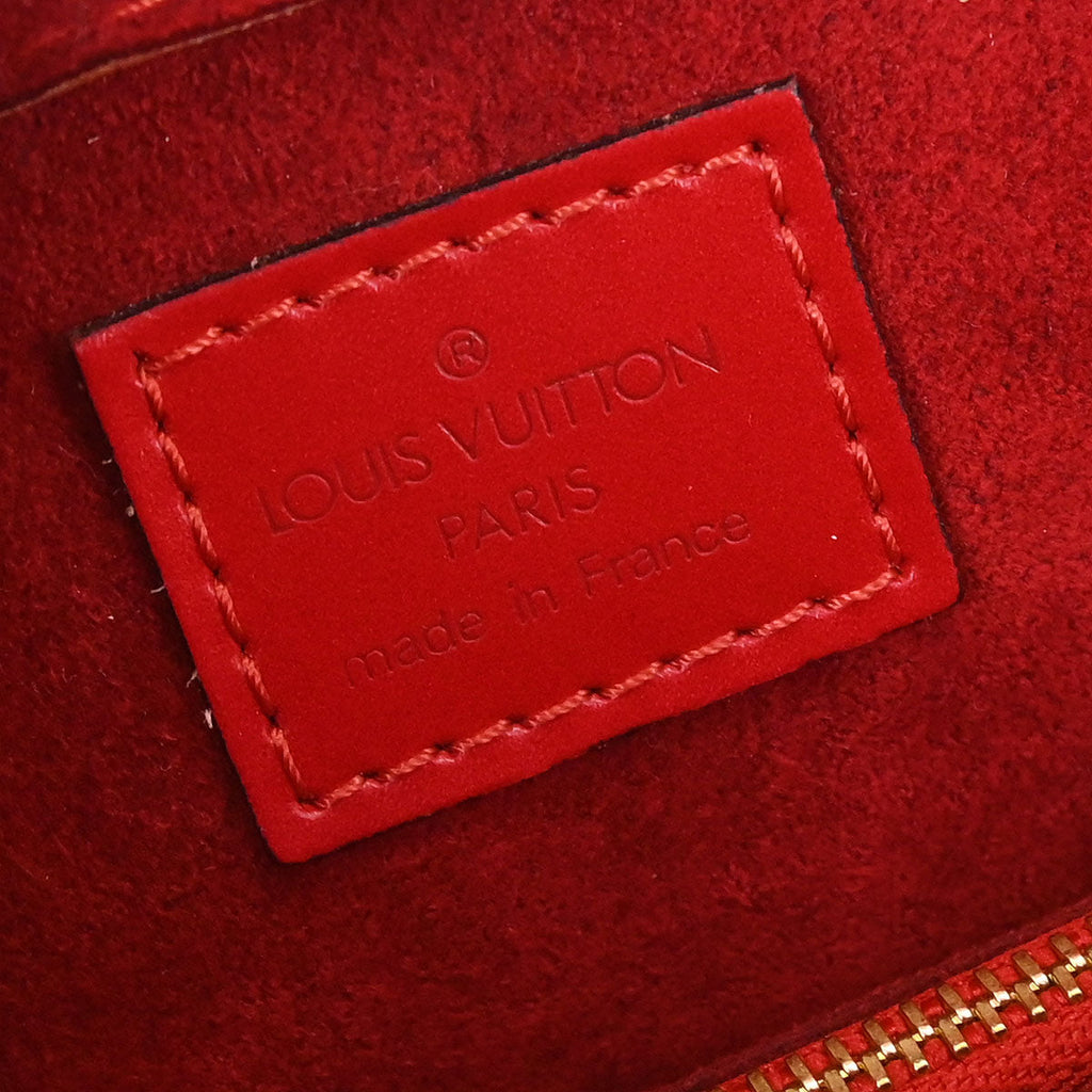 Louis Vuitton 1998 Red Epi Pont Neuf Handbag M52057