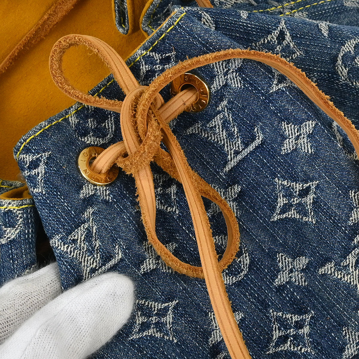 Louis Vuitton 2006 Blue Monogram Denim Sac a Dos GM Backpack M95056