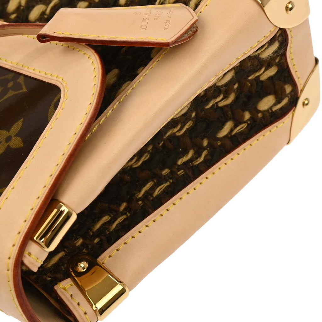 Louis Vuitton 2003 Tweed PVC Monogram Tweedy Handbag M92820
