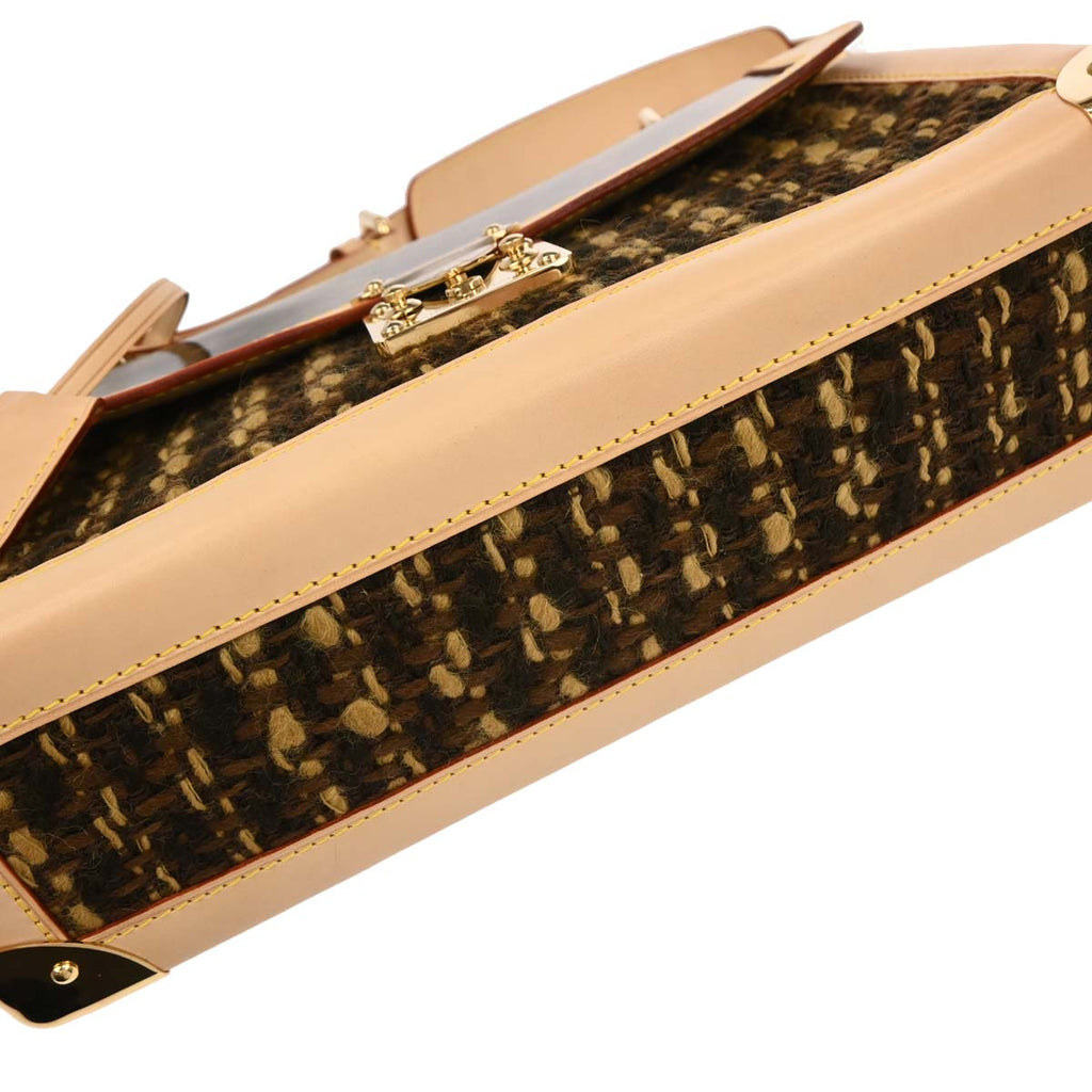 Louis Vuitton 2003 Tweed PVC Monogram Tweedy Handbag M92820