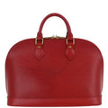 Louis Vuitton Red Epi Alma Handbag M52147