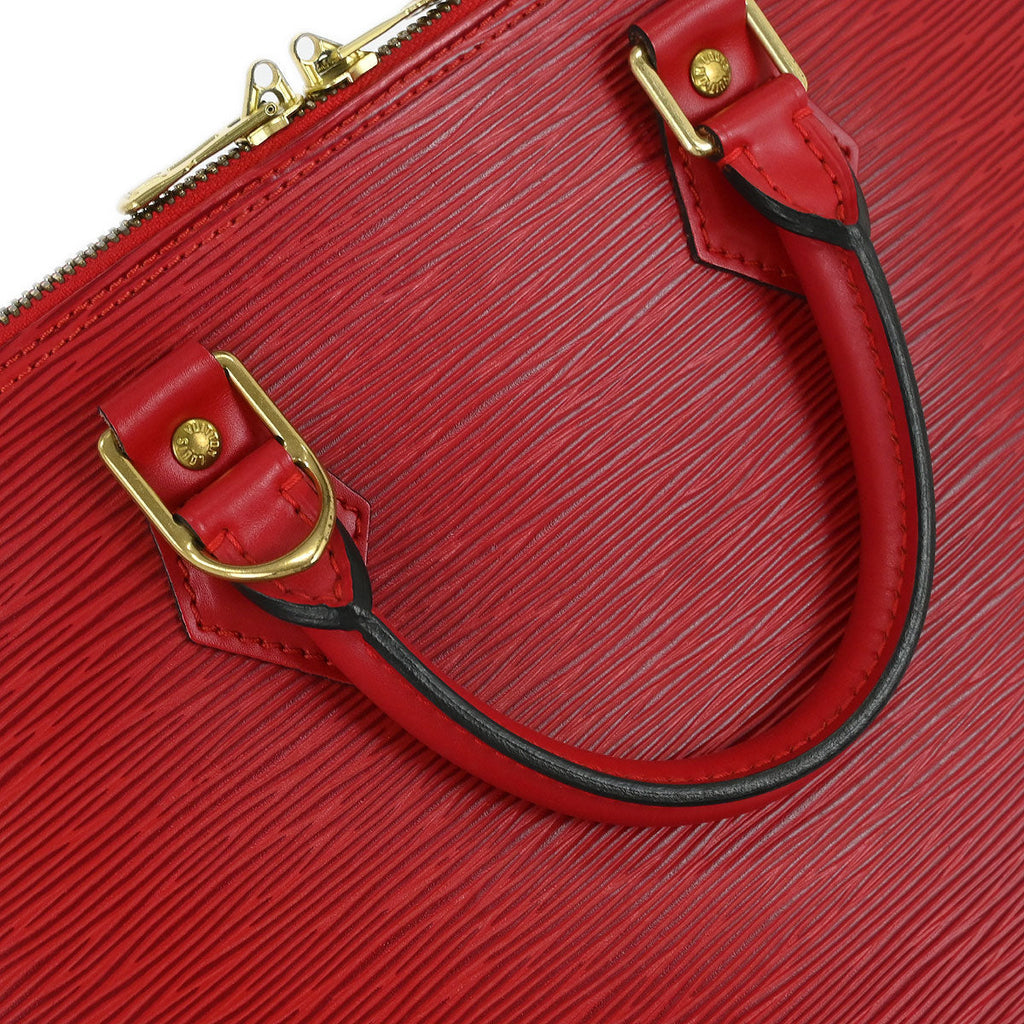 Louis Vuitton Red Epi Alma Handbag M52147