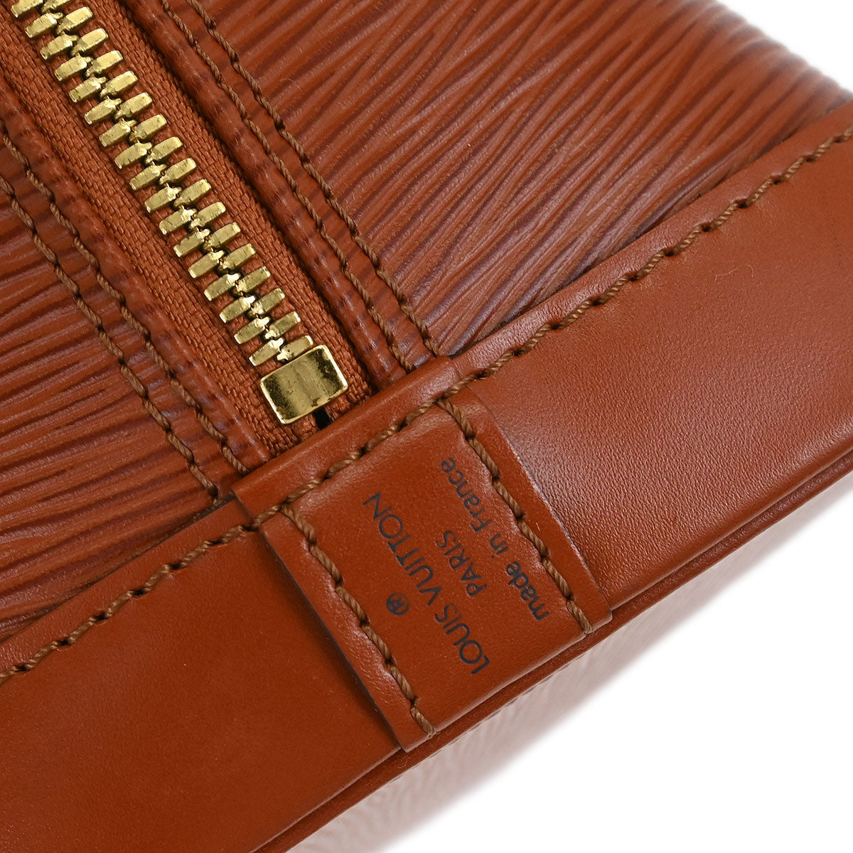 Louis Vuitton 1998 Brown Epi Alma Handbag M52143