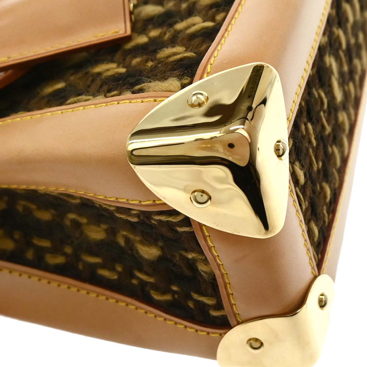 Louis Vuitton 2003 Tweed PVC Monogram Tweedy Handbag M92820