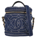Chanel 2019 Blue Denim Vanity 2way Shoulder Handbag