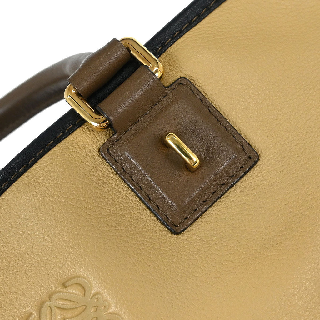 Loewe Beige Black Brown Amazona 28 Handbag