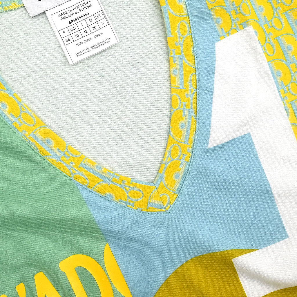 Christian Dior Short Sleeve T-shirt Top Light Green #38