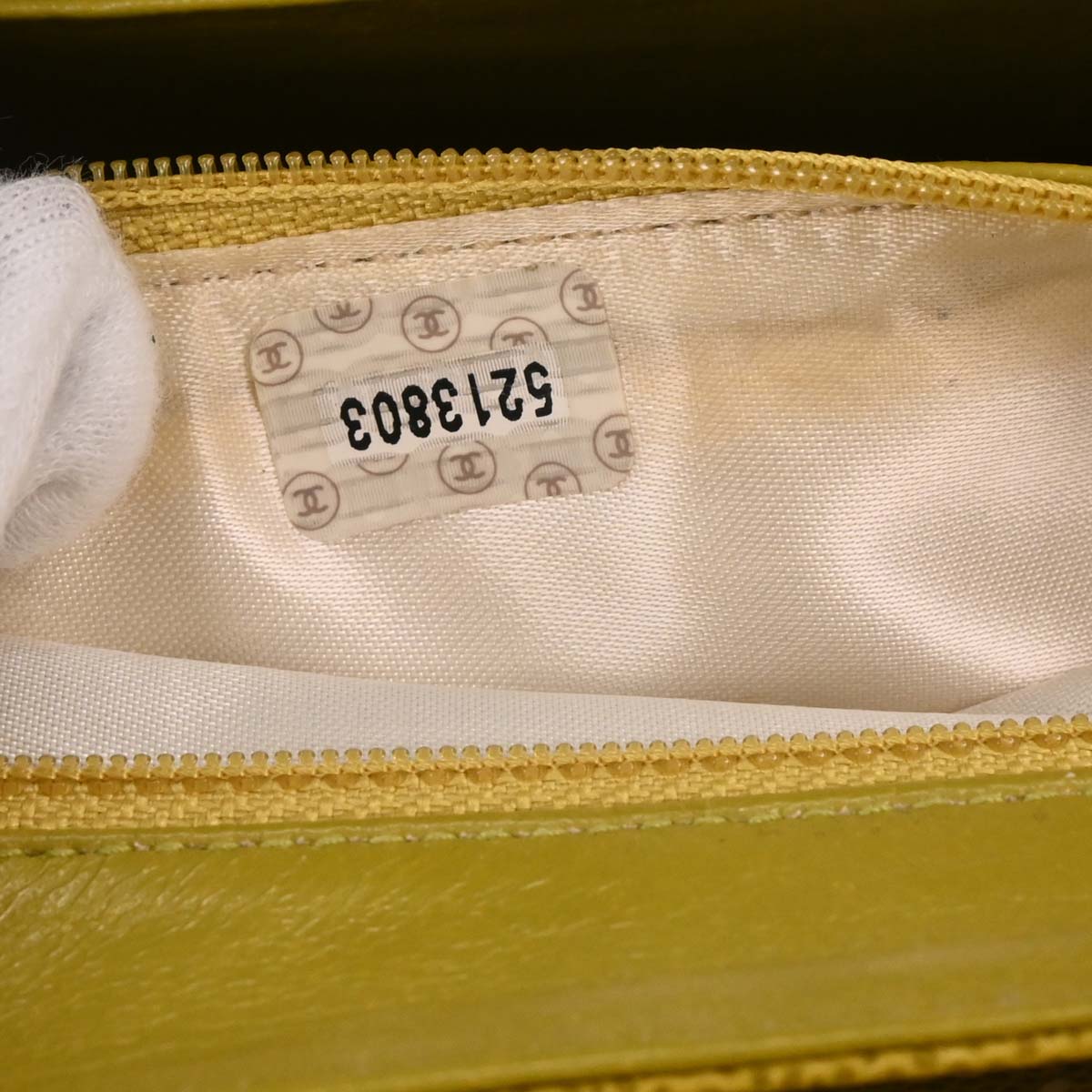 Chanel 1997-1999 Yellow Caviar Handbag
