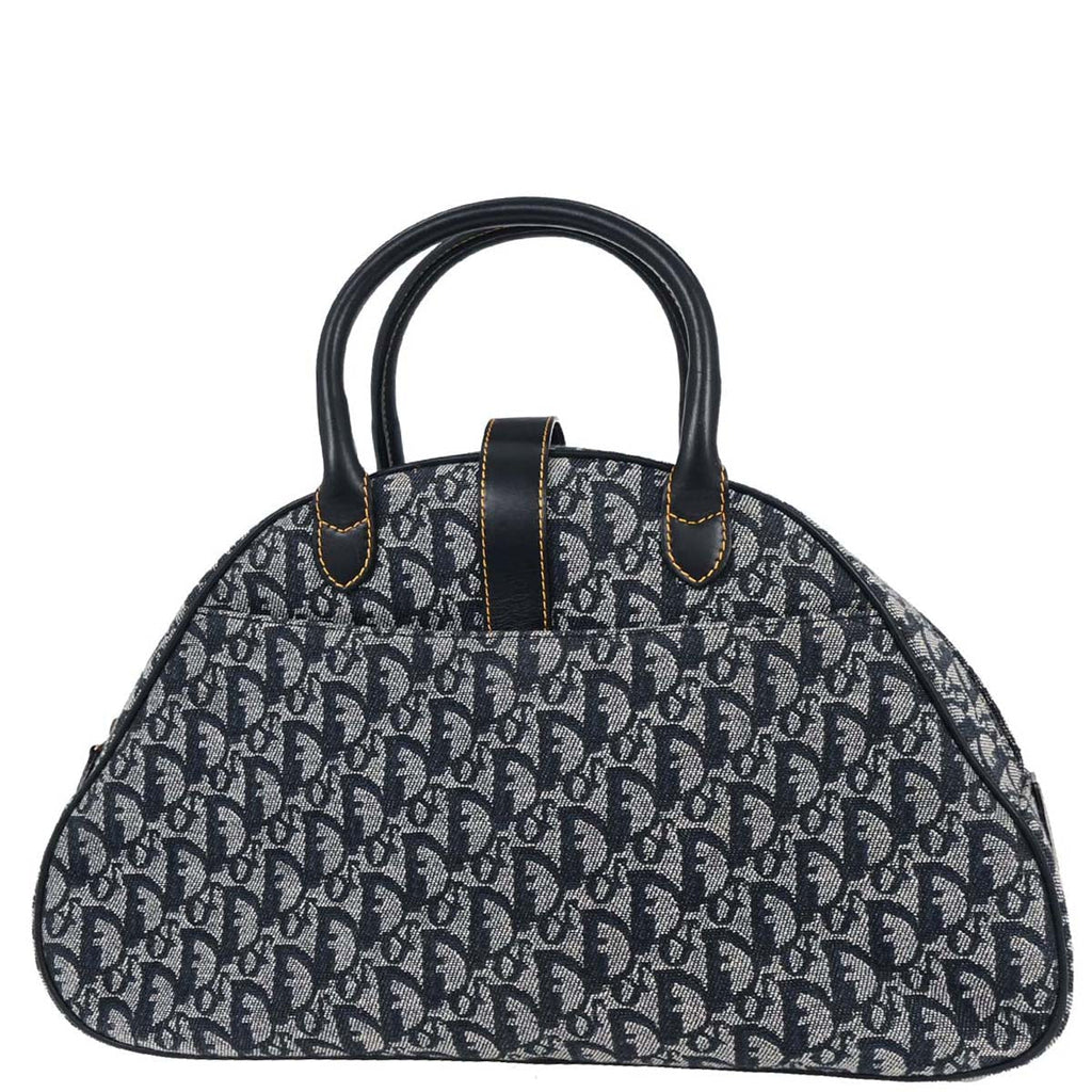 Christian Dior Navy Double Saddle Trotter Handbag