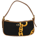 Celine Black Chain Print Handbag