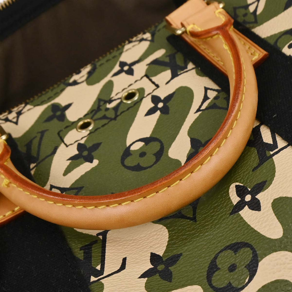 Louis Vuitton Green Monogramouflage Speedy 35 Handbag M95773