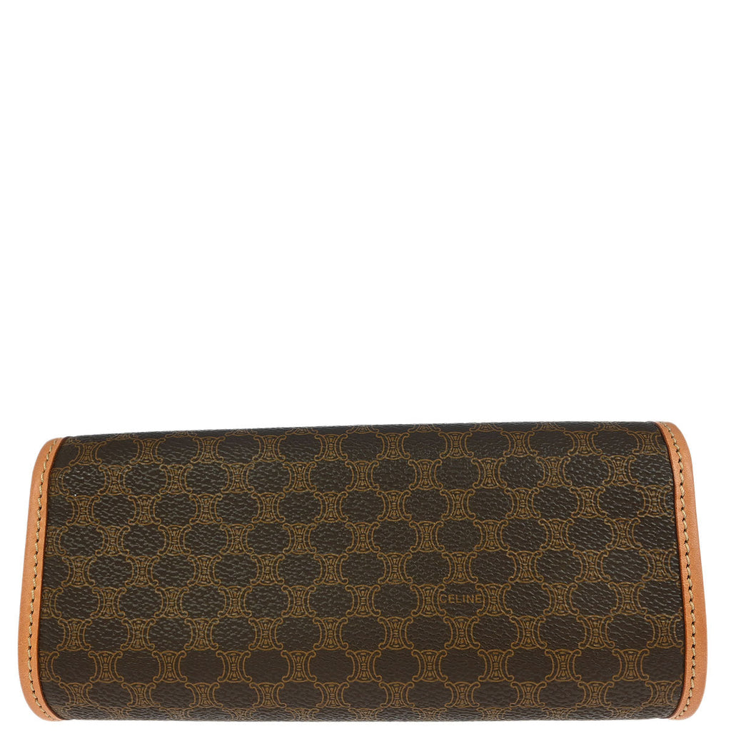 Celine Brown PVC Macadam Cosmetic Pouch
