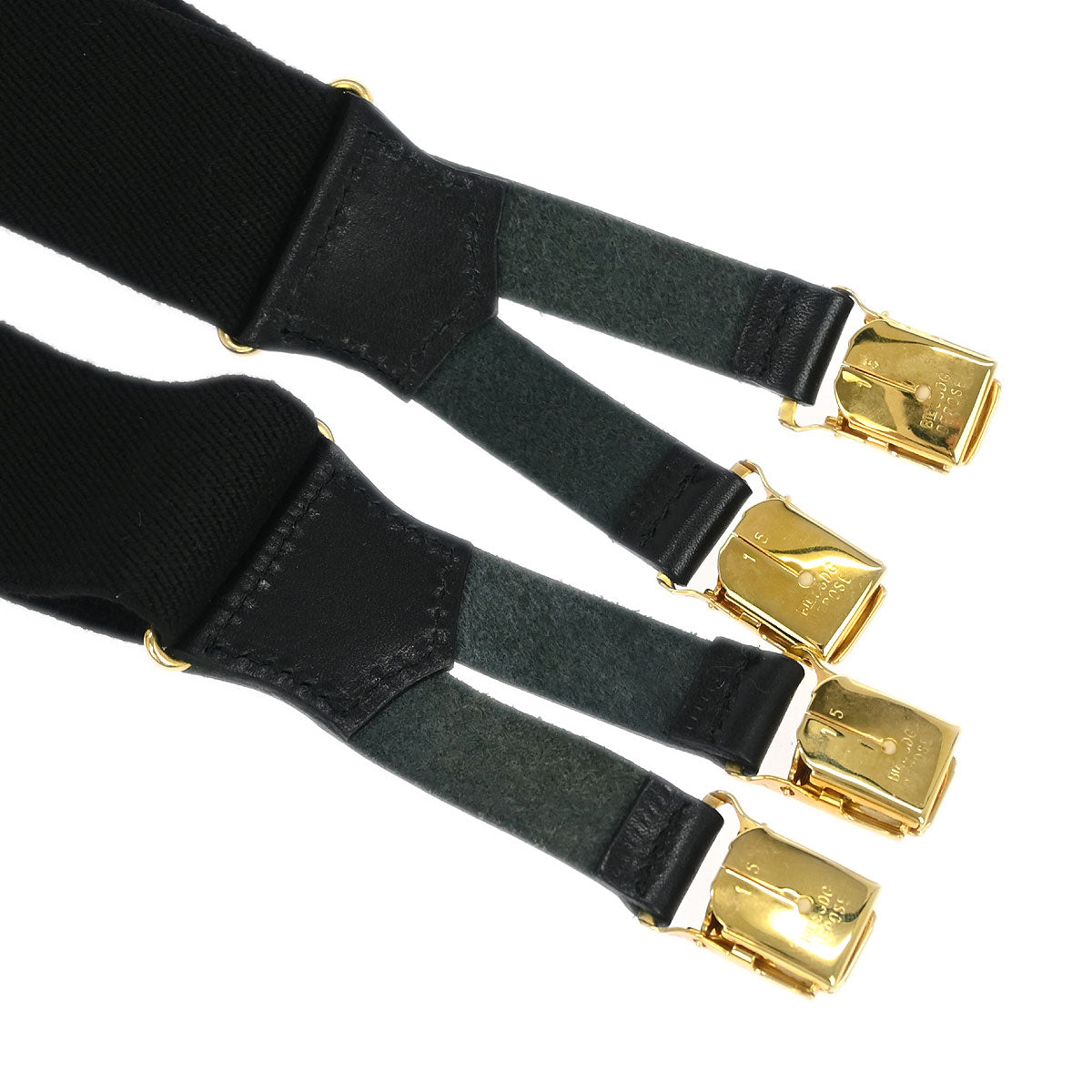 Chanel Black Suspenders Small Good 15