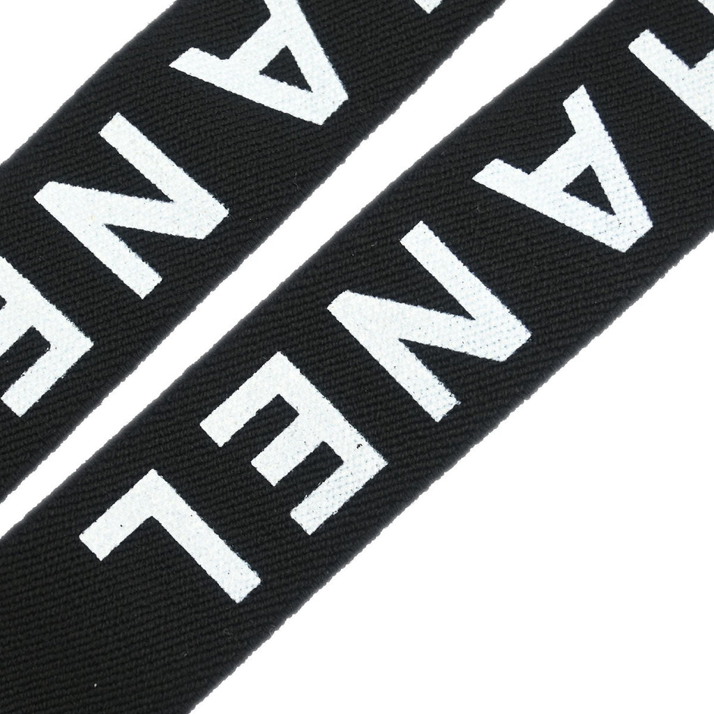 Chanel Black Suspenders Small Good 15