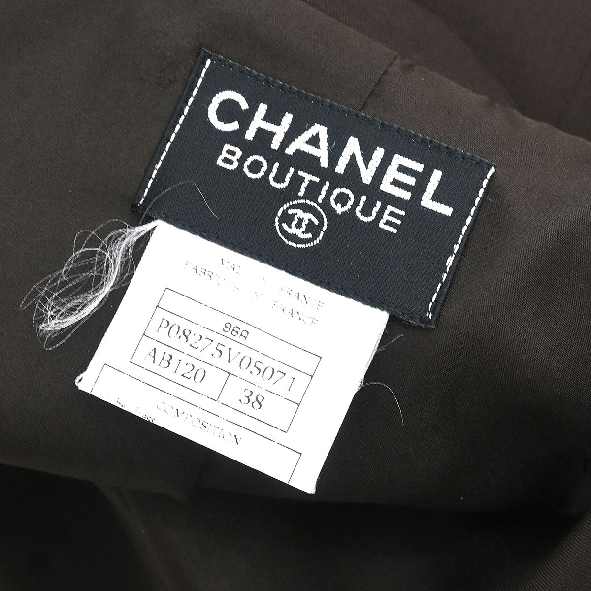 Chanel 1996 Dress Brown #38