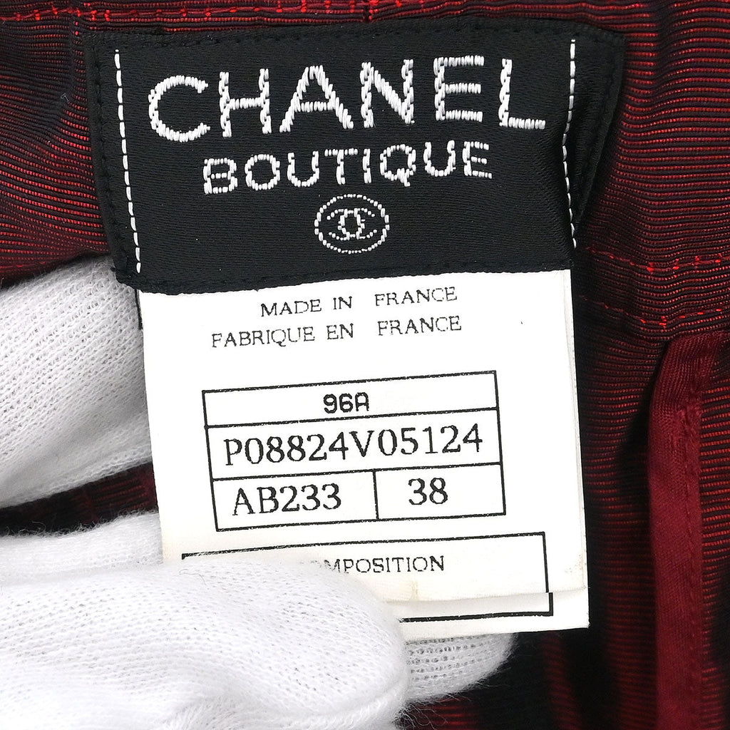 Chanel 1996 Long Pants Red #38