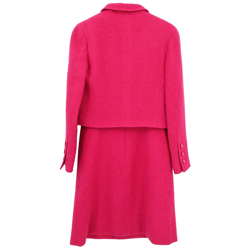 Chanel Setup Suit Jacket Sleeveless Dress Pink #36