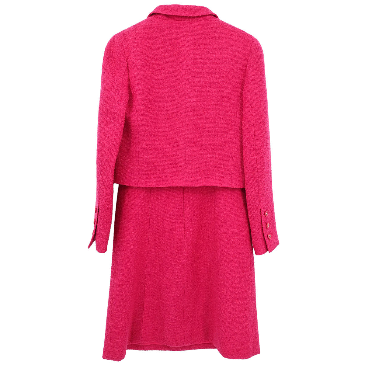 Chanel Setup Suit Jacket Sleeveless Dress Pink #36
