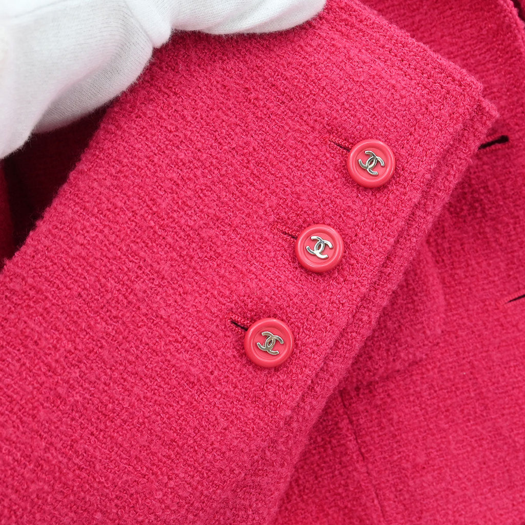 Chanel Setup Suit Jacket Sleeveless Dress Pink #36