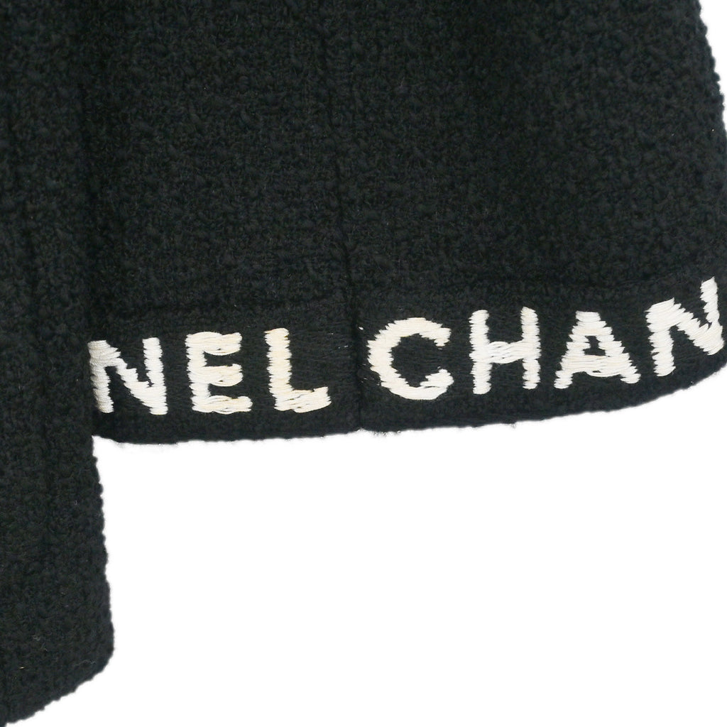 Chanel 1995 Single Breasted Jacket Black #38