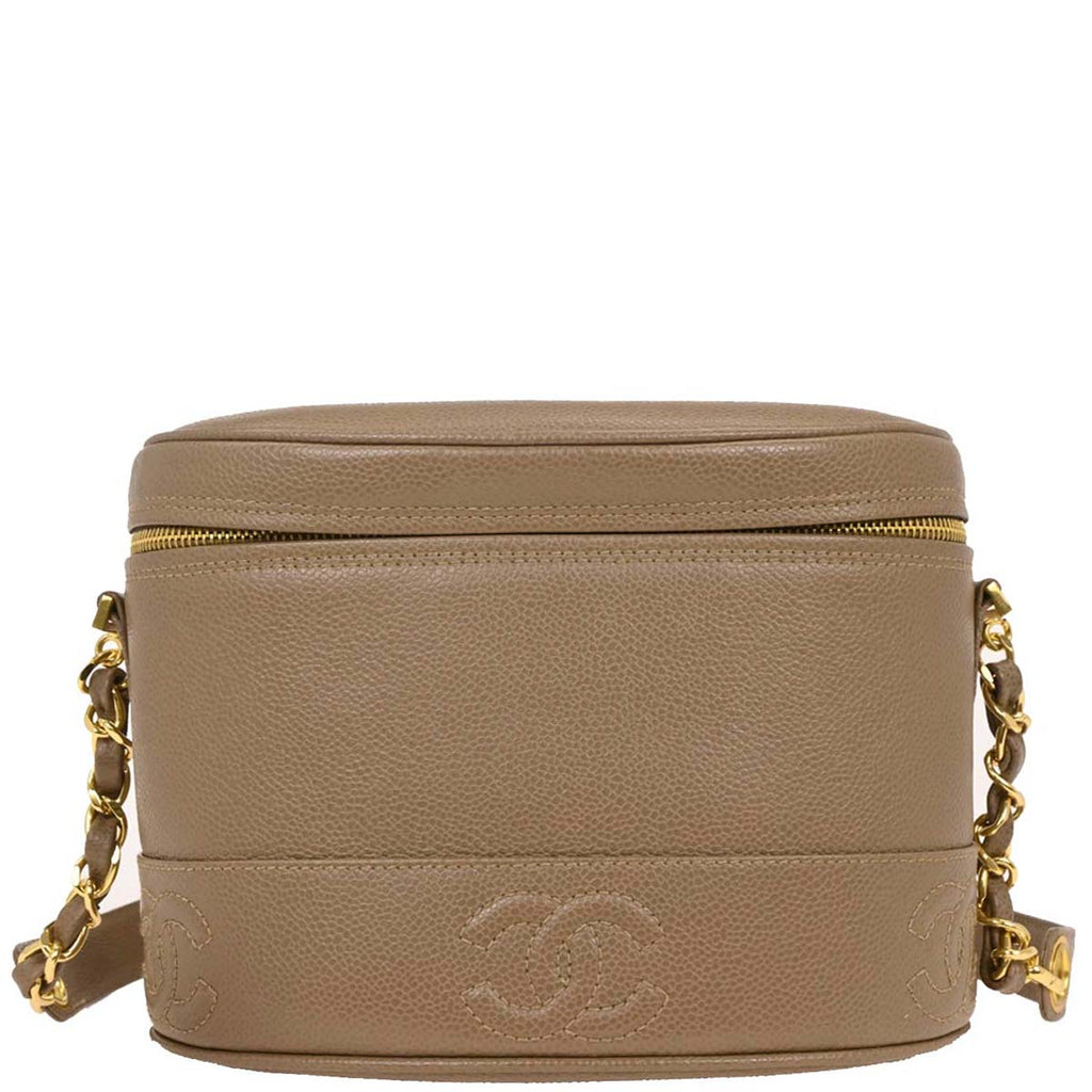 Chanel 1996-1997 Brown Caviar Shoulder Bag