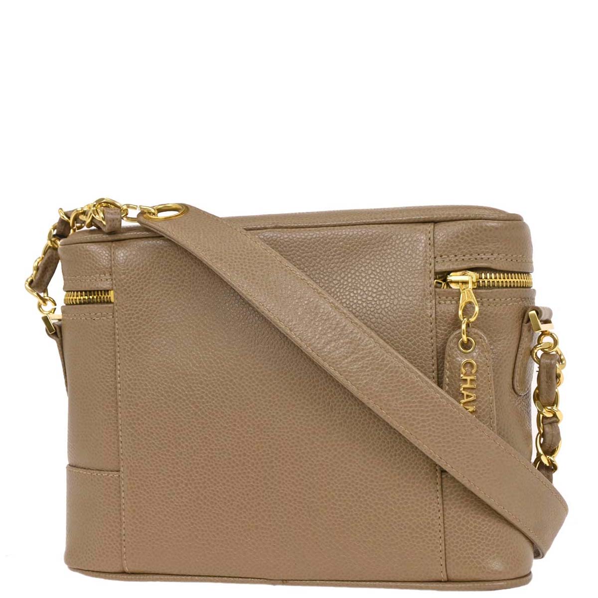 Chanel 1996-1997 Brown Caviar Shoulder Bag