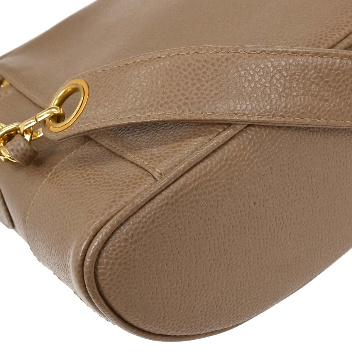 Chanel 1996-1997 Brown Caviar Shoulder Bag