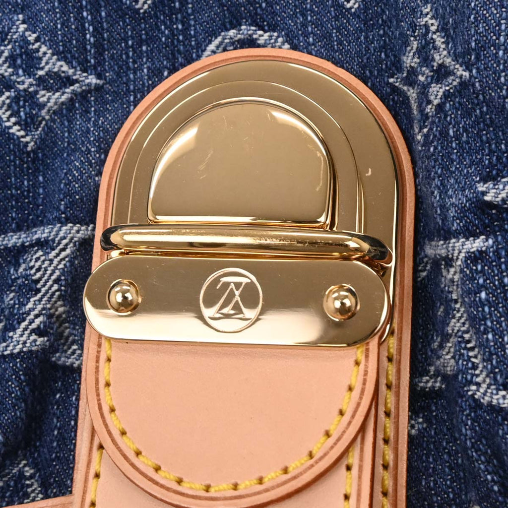 Louis Vuitton Blue Monogram Denim Pleaty Handbag M95020