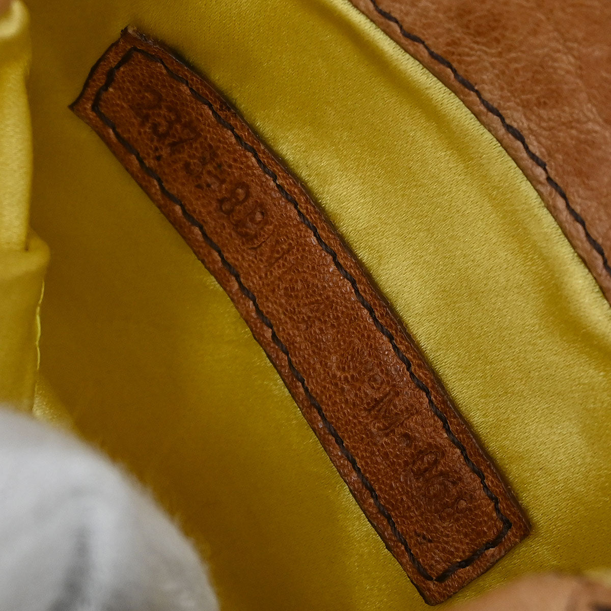 Fendi Brown Flower Motif Beaded Shoulder Bag