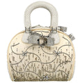 Christian Dior * White Python Gambler Dice Handbag