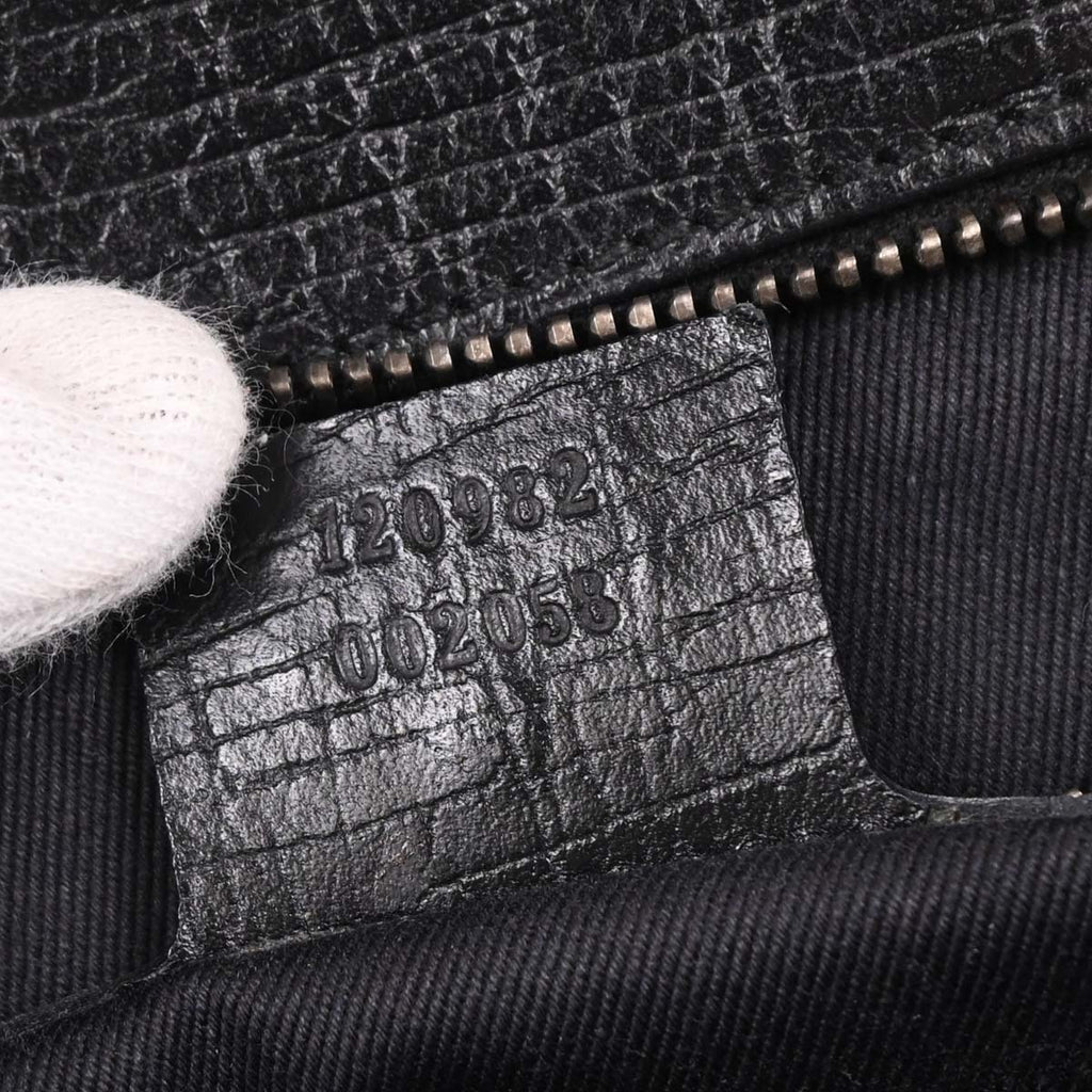 Gucci Black GG Horsebit Handbag