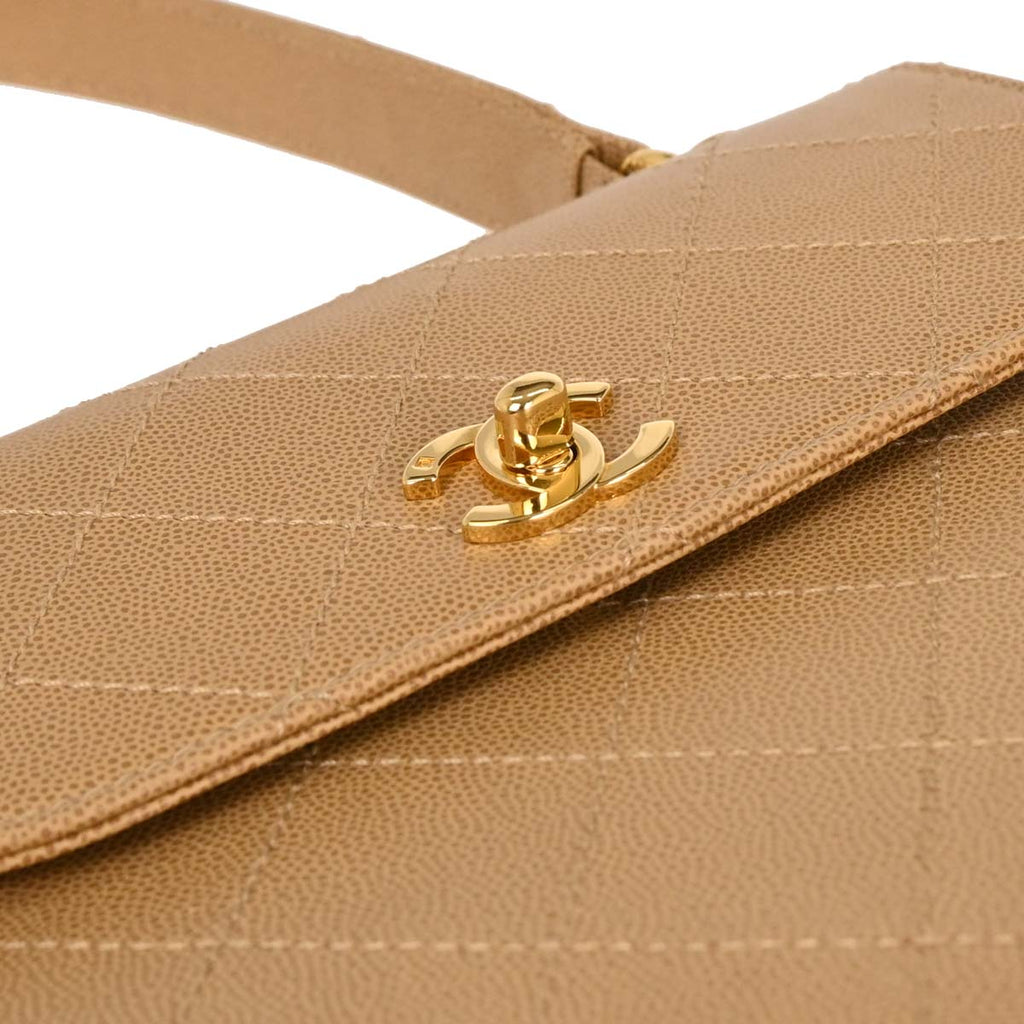 Chanel Beige Caviar Handbag