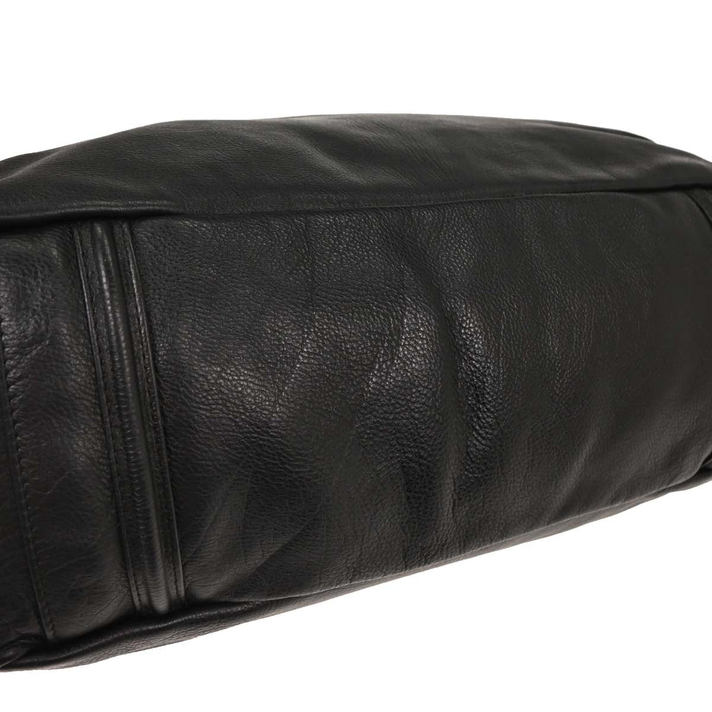 Chanel Black Lambskin Mademoiselle Lock Handbag