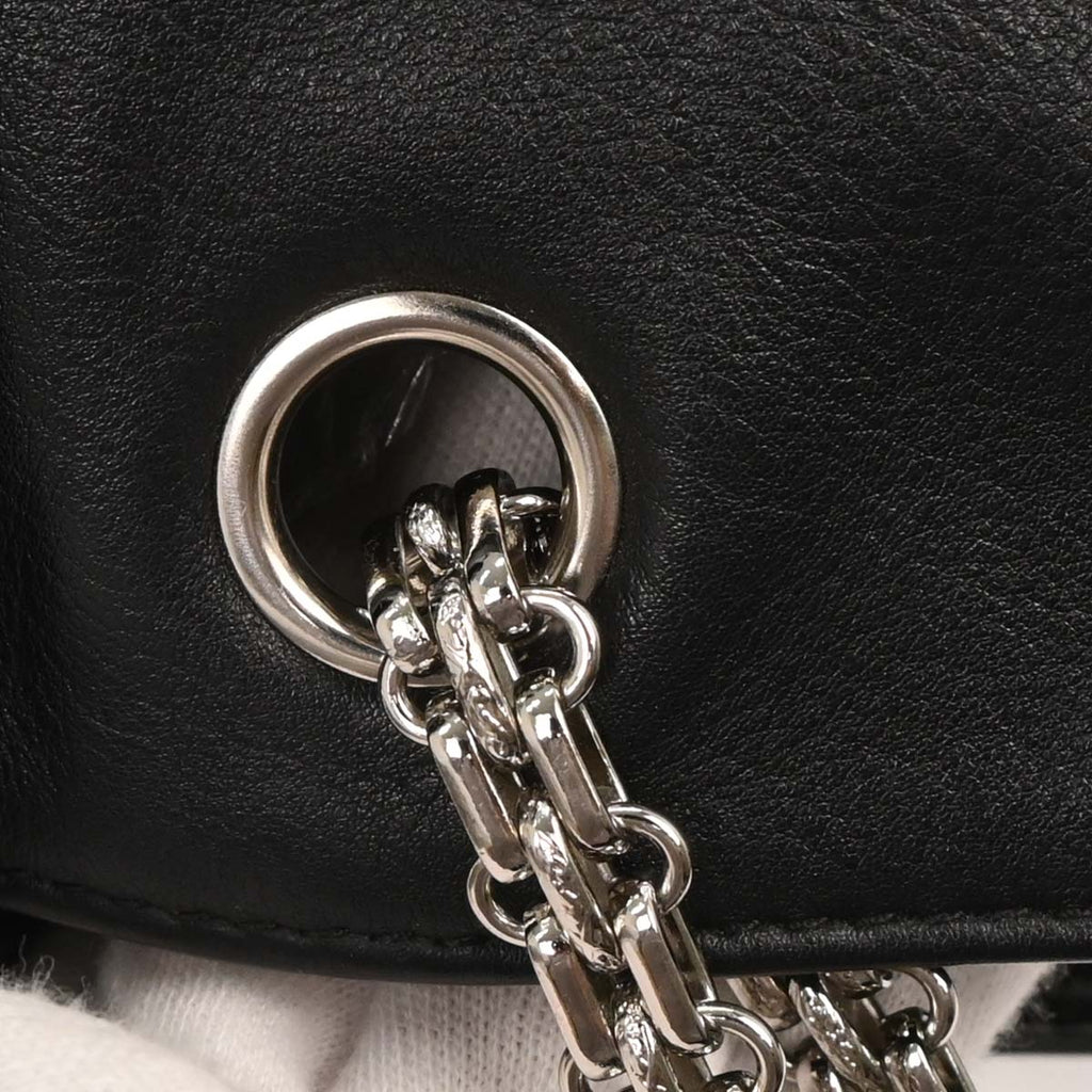 Chanel Black Lambskin Mademoiselle Lock Handbag