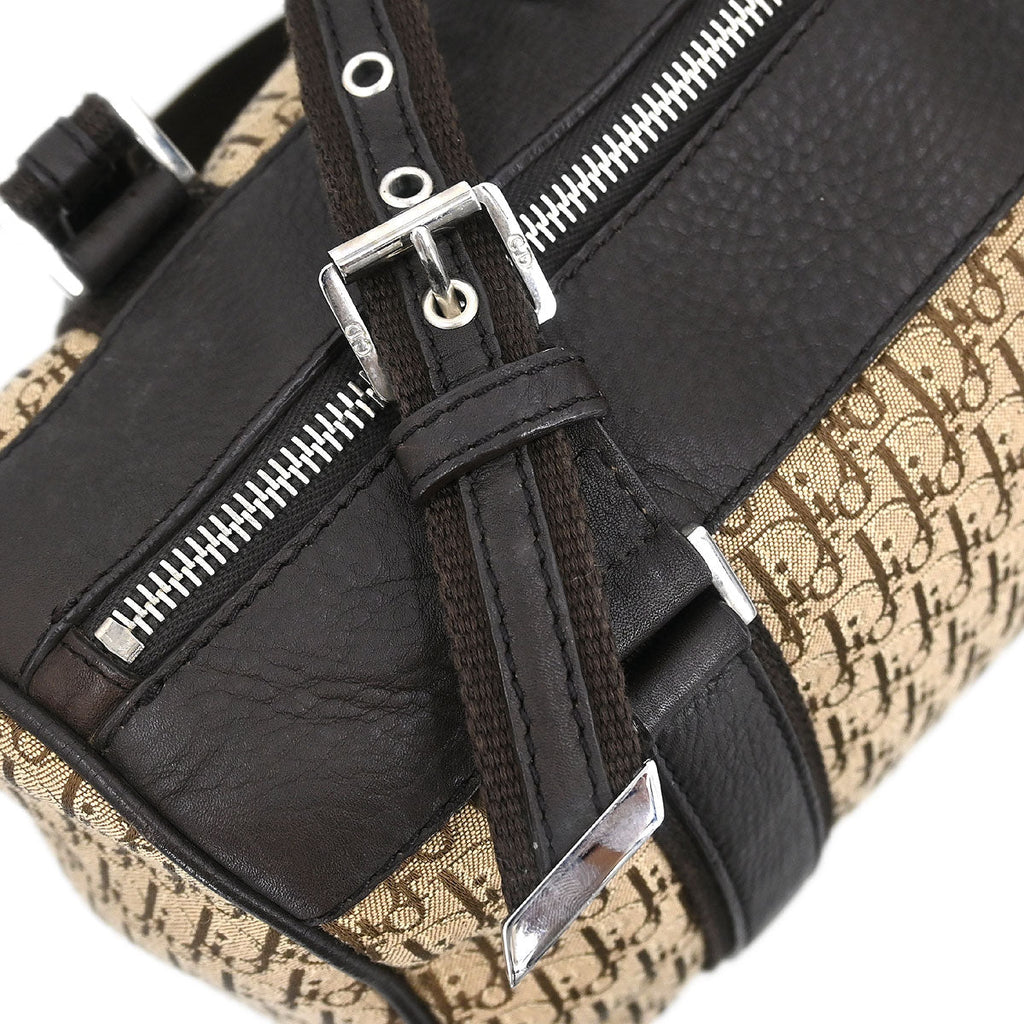 Christian Dior Beige Canvas Trotter Handbag