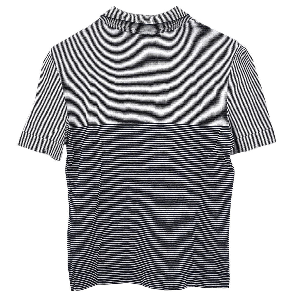 Chanel Short Sleeve Polo Shirt Top Navy #38