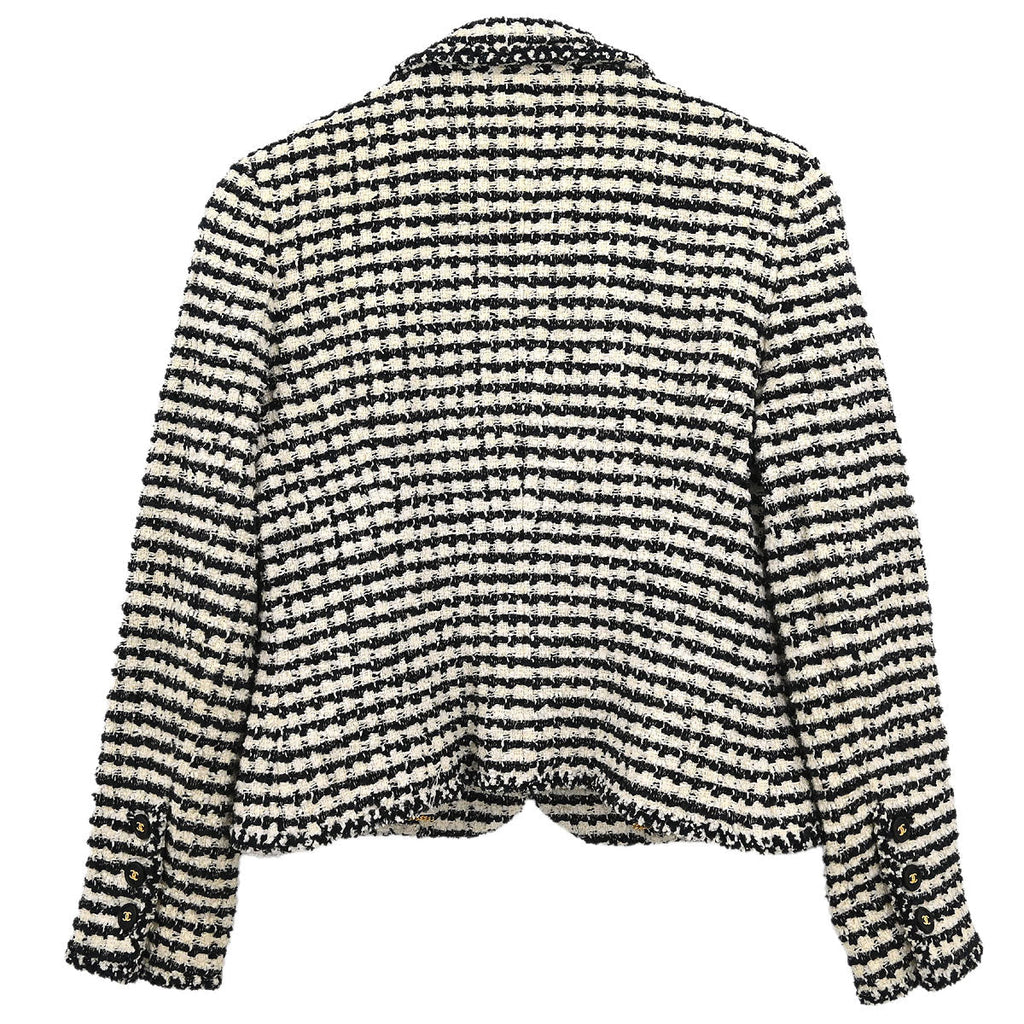 Chanel Single Breasted Jacket Black #42