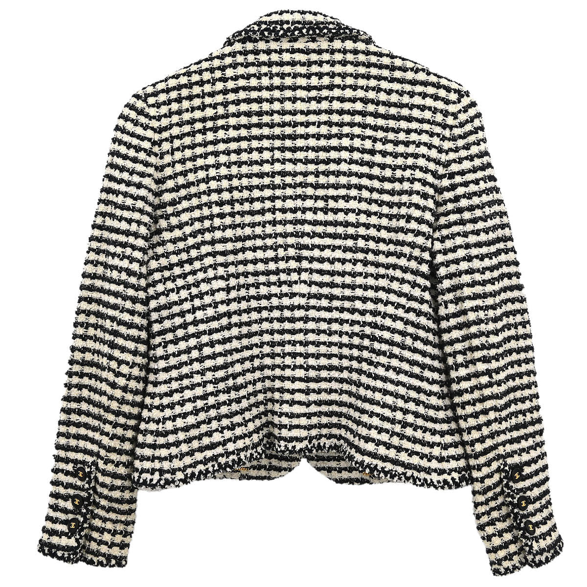 Chanel Single Breasted Jacket Black #42