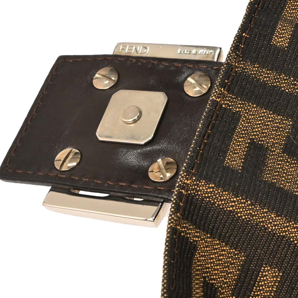 Fendi Brown Zucca Baguette Handbag