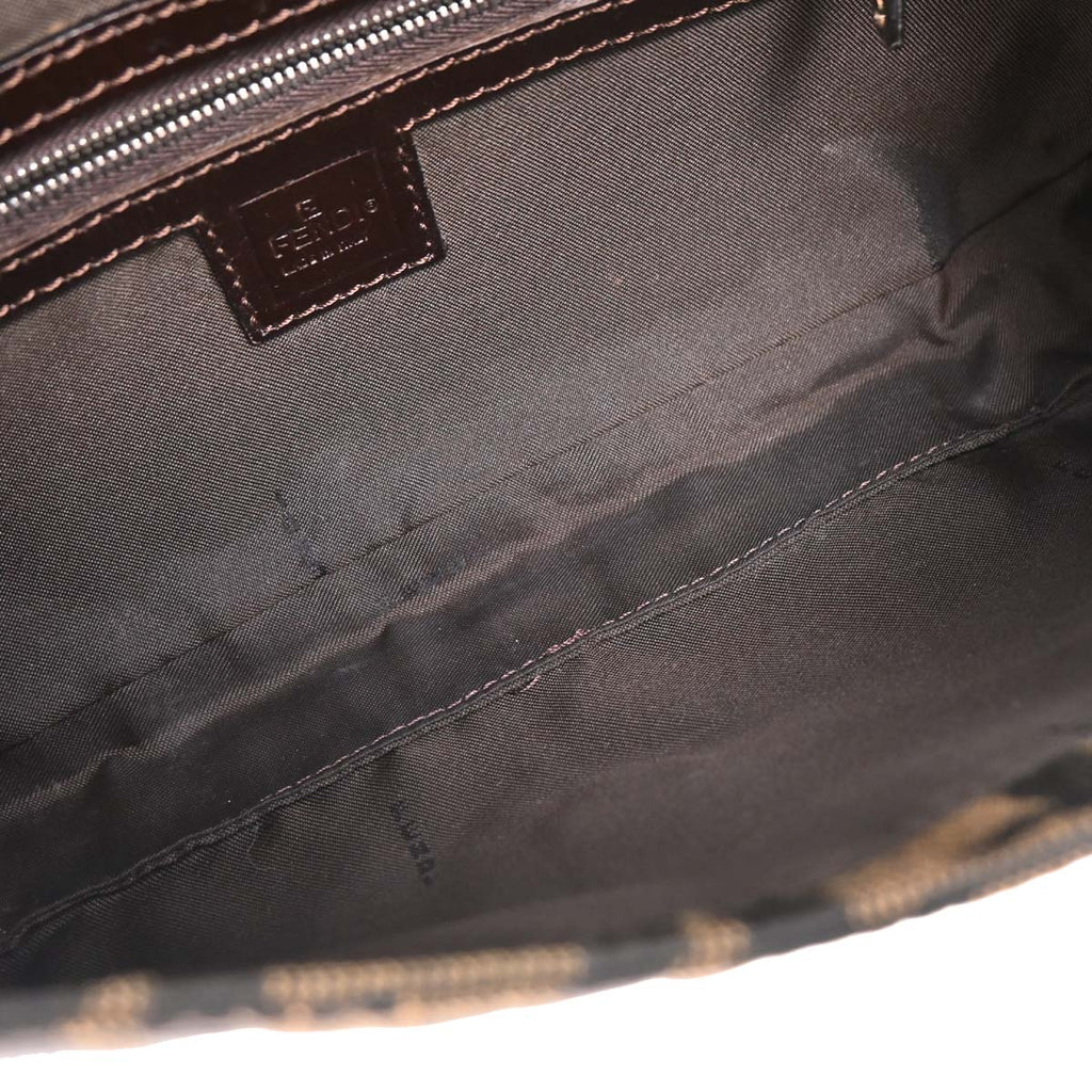 Fendi Brown Zucca Baguette Handbag