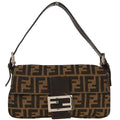 Fendi Brown Zucca Baguette Handbag