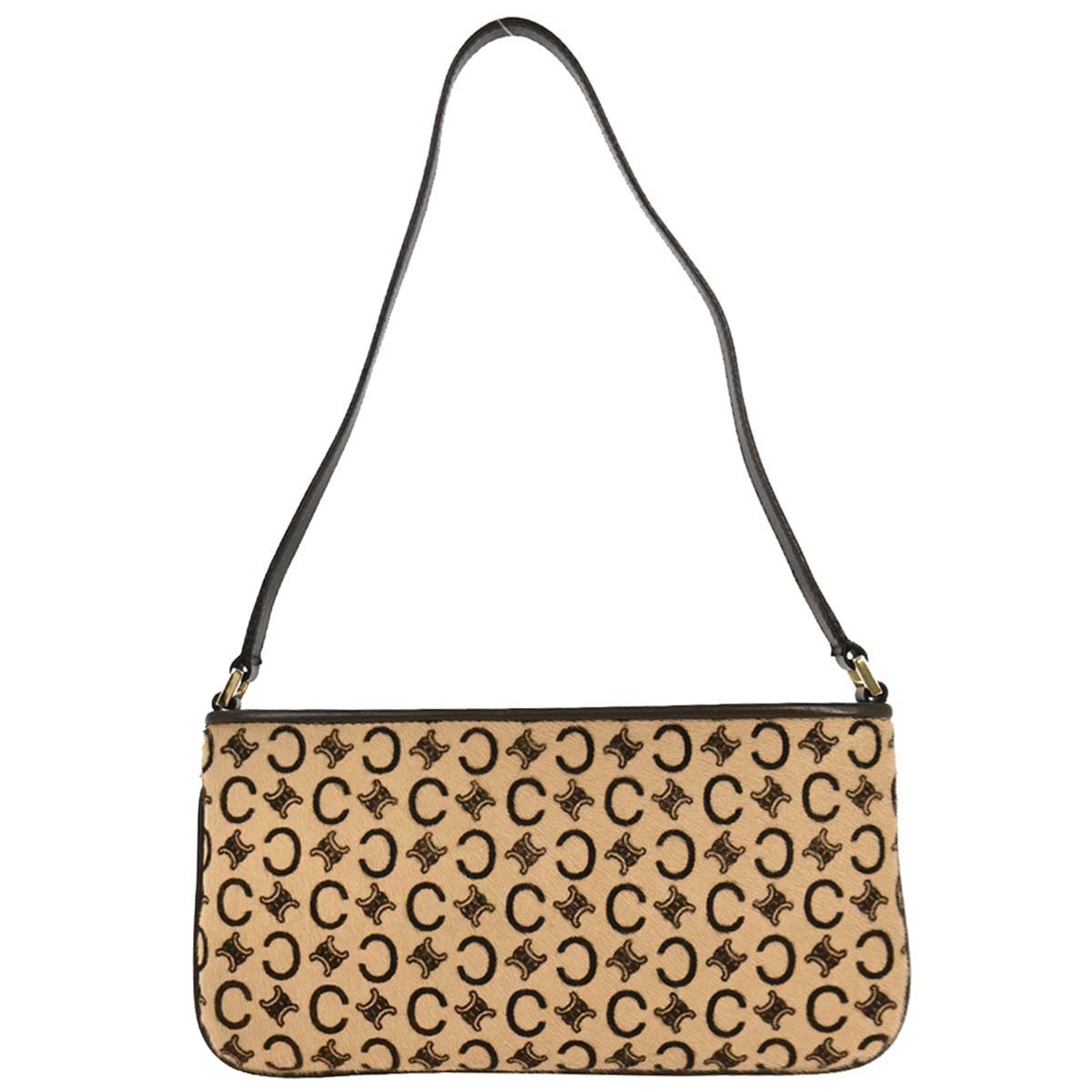 Celine Brown Pony Hair C Macadam Handbag
