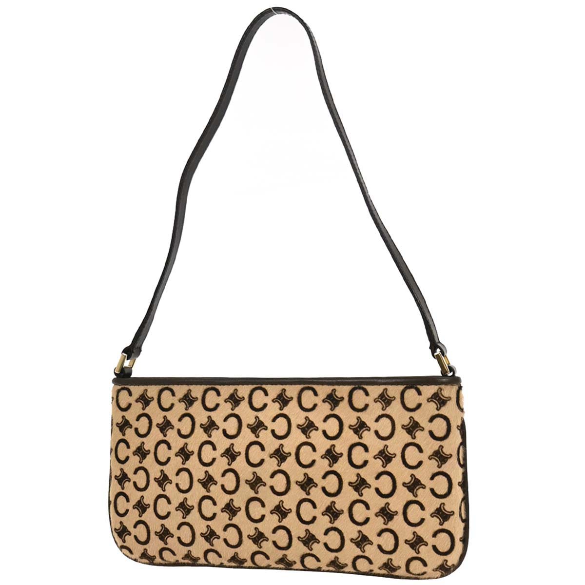 Celine Brown Pony Hair C Macadam Handbag