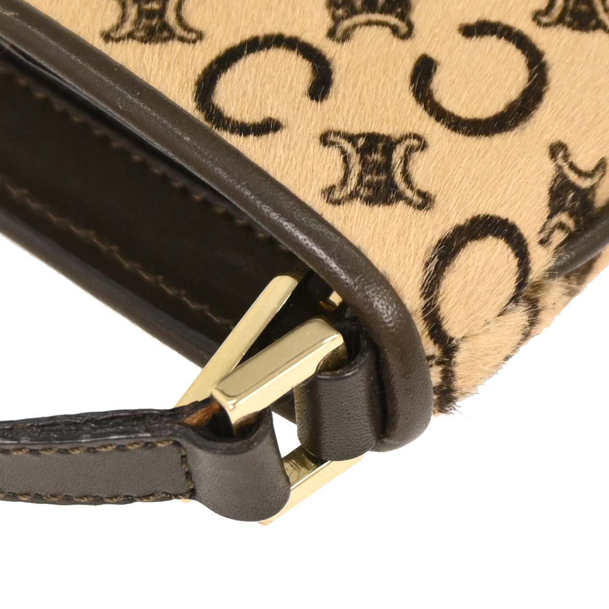 Celine Brown Pony Hair C Macadam Handbag
