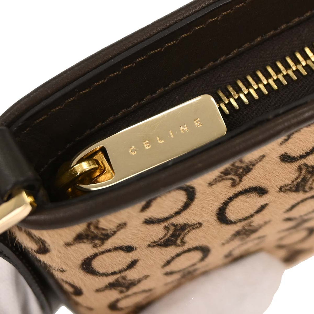 Celine Brown Pony Hair C Macadam Handbag