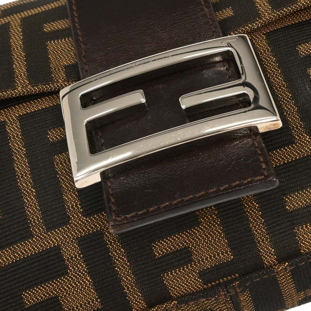 Fendi Brown Zucca Baguette Handbag